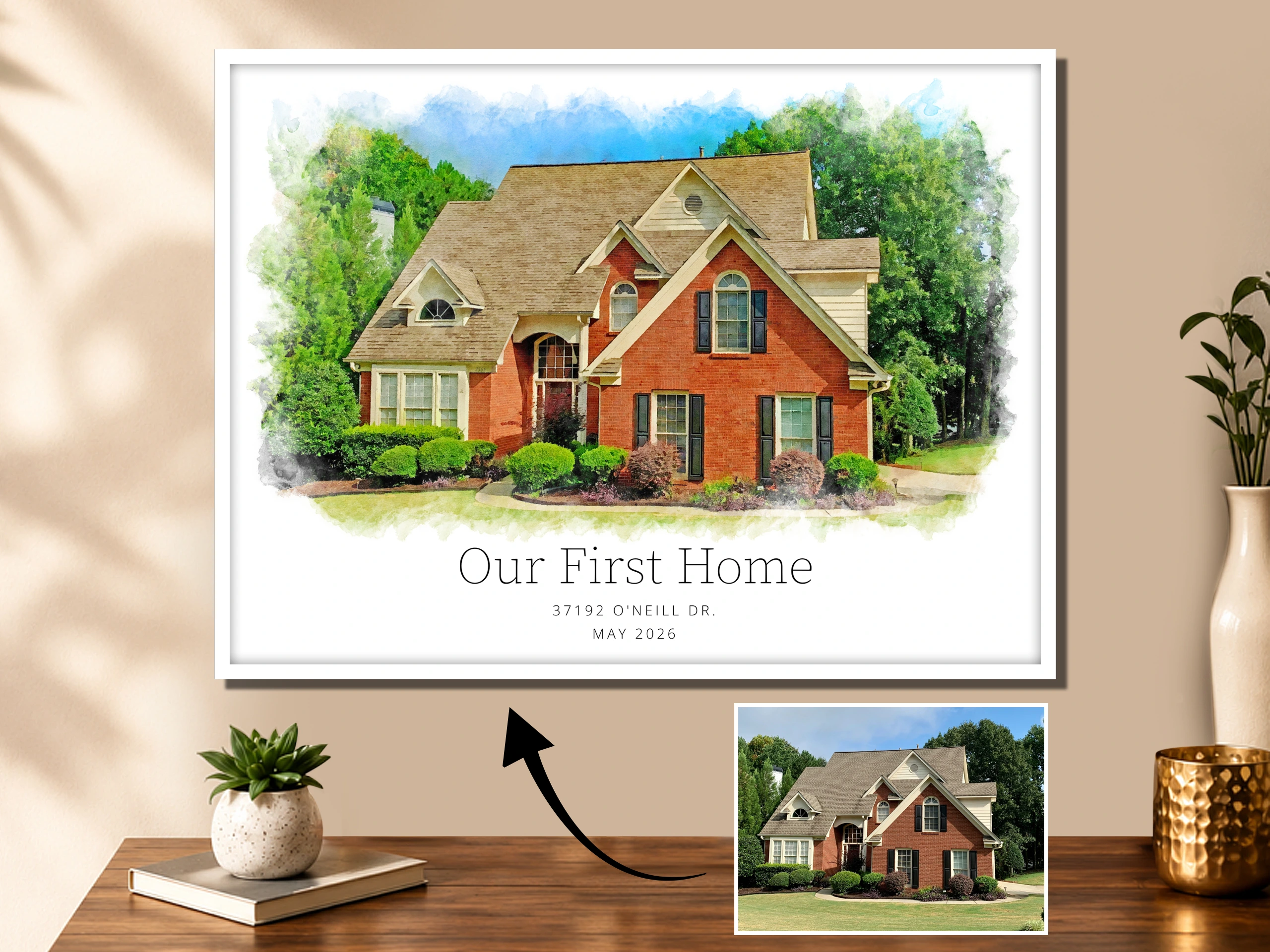 Personalized House Portrait