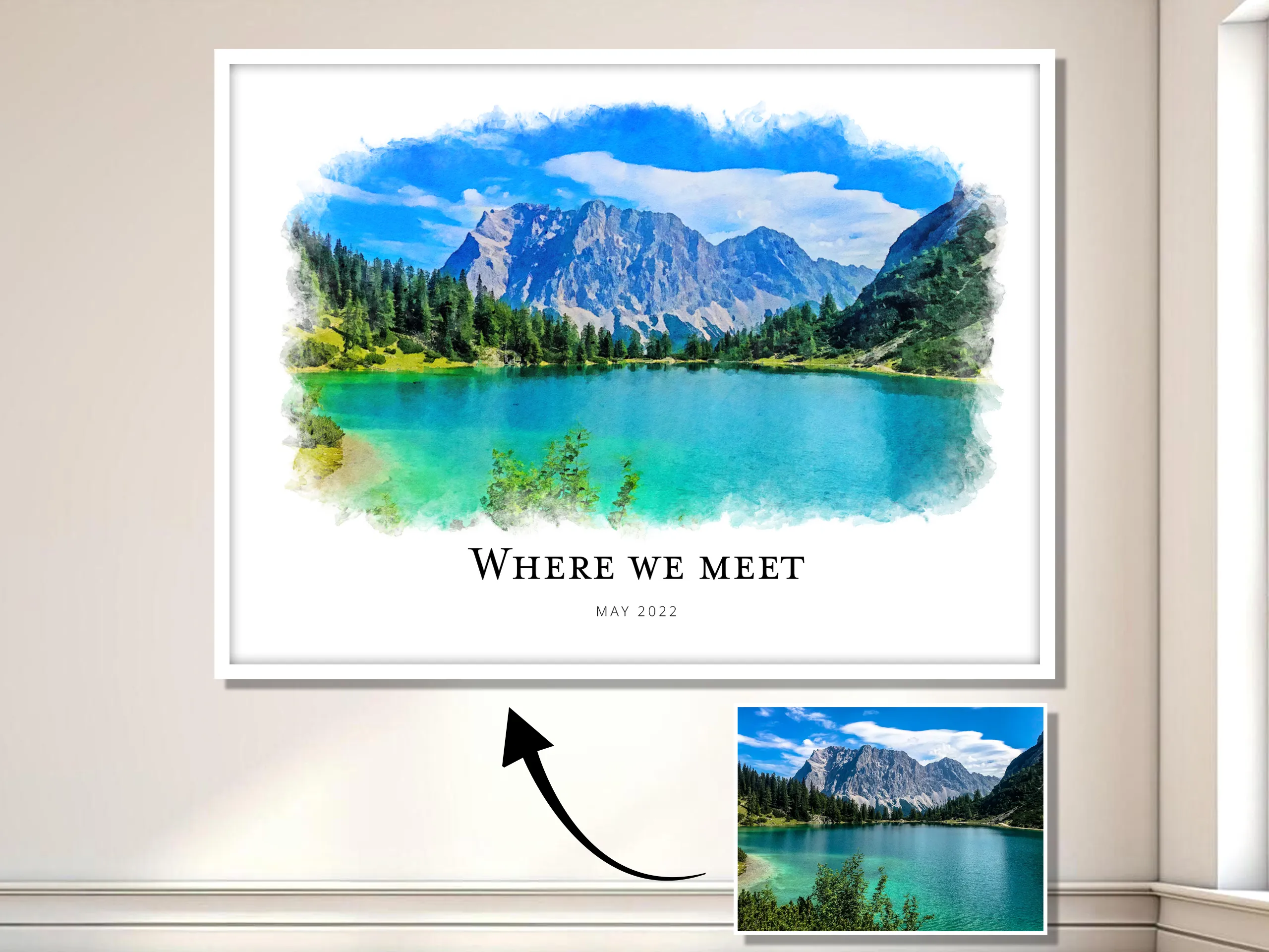 Personalized Favourite Place Portrait