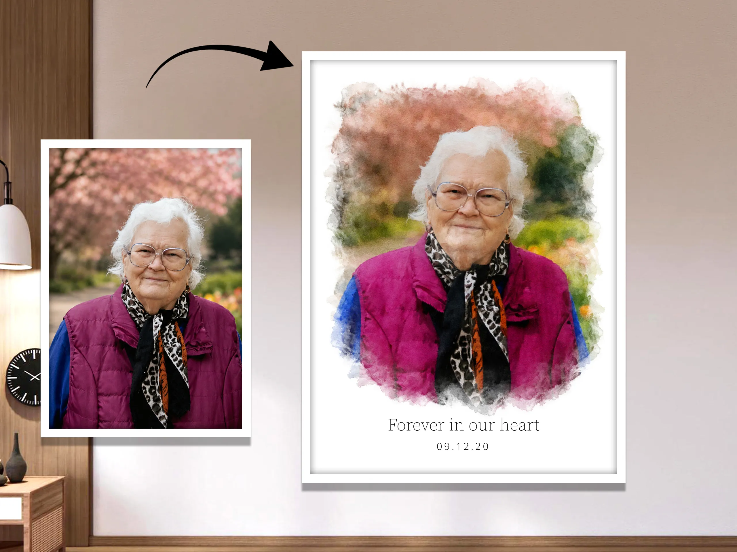 Personalized Memorial Portrait