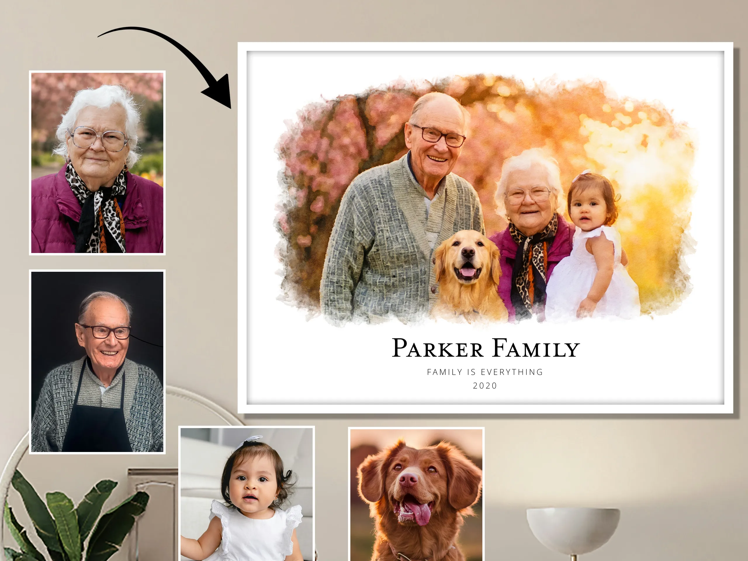Personalized Combined Portrait